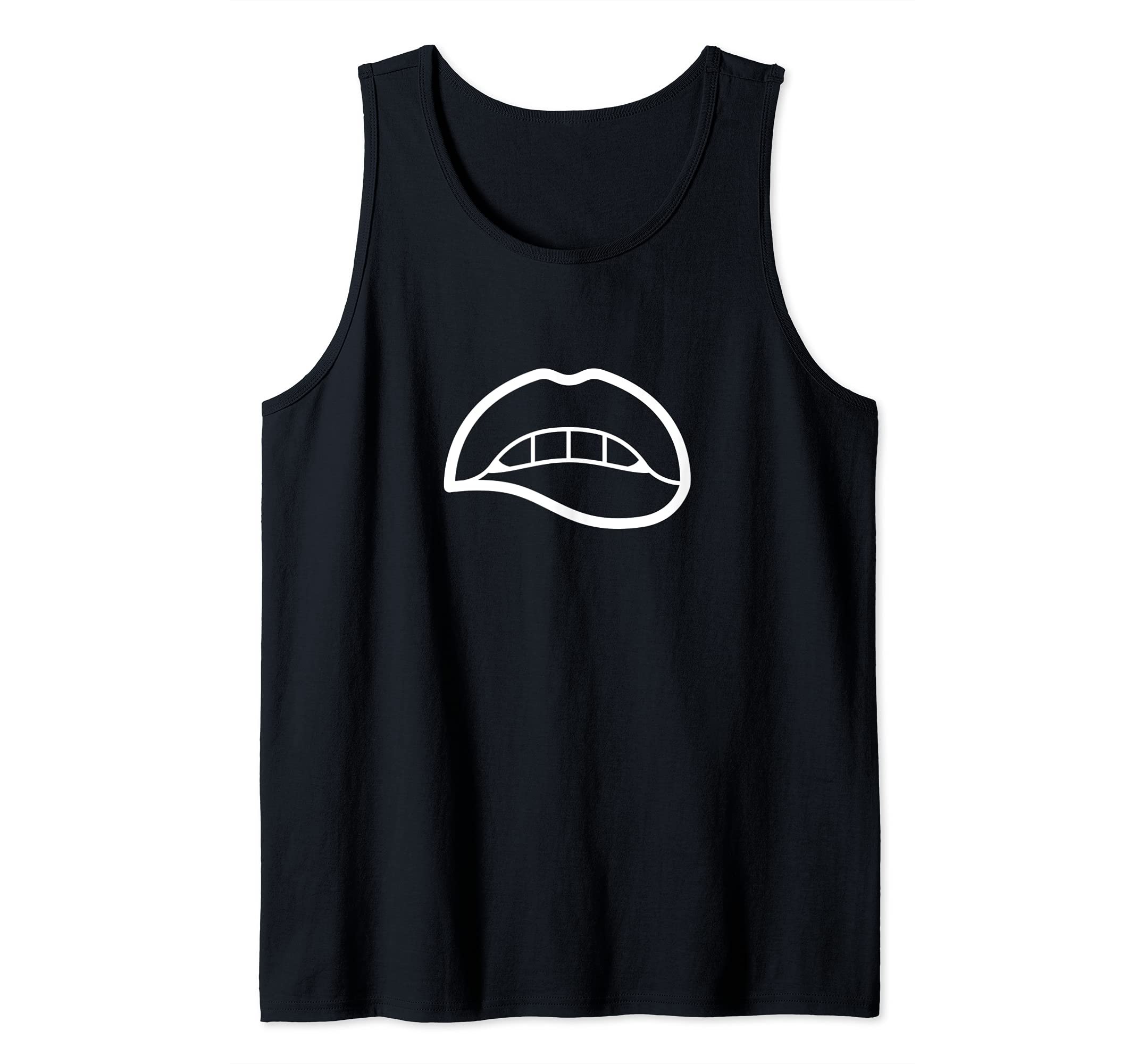Lip Bite Meme Trend Sheesh Tank Top