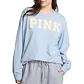 Victoria's Secret Pink Cotton Long Sleeve Campus Ringer T Shirt (XS-XXL)