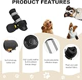 OHCOZZY Anti-Slip Dog Shoes Reflective Straps Waterproof Leather Soles 4 Pcs M view 2
