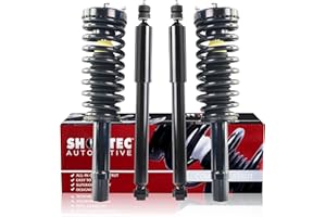 Shoxtec Full Set Complete Strut Assembly Replacement for 2005-2010 Chrysler 300 Sedan AWD; 2008-2010 Dodge Charger, 2005-2008 Dodge Magnum 3.5L V6 R/T/SXT/SE AWD, Repl No. 172254L 172254R 5612