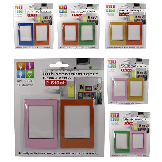 Biotin G&M - Juego de 2 Marcos de Fotos magnéticos para Nevera ...