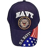 USA NAVY VETERAN BLUE BASEBALL STYLE FLAG EMBROIDERED HAT ball cap vet us retired