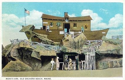 Amazon Com Old Orchard Beach Maine Noah S Ark Scene 9x12 Fine