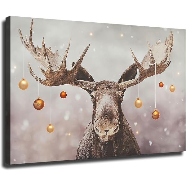 amazon-com-christmas-moose-poster-wall-art-canvas-print-picture-home-bedroom-decor-gift-frameless-and-framed-framed-16-20inch-posters-prints