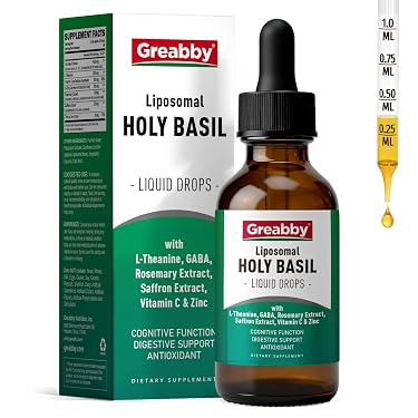 Amazon.com: GREABBY Holy Basil Tincture, Liquid Saffron Holy Basil