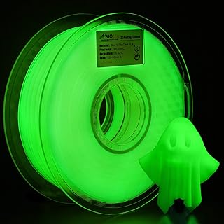 AMOLEN 3D Drucker Filament Glow in the Dark Grün, PLA Filament 1.75mm +/- 0.03 mm,3D Drucker Materialien für 3D-Drucker und 3D-Stift,1KG
