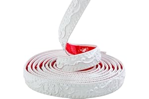 GAAHING Paintable Wall Trim | Crown Molding for Cabinet Mirror Frame Wall Edge Home Decor | Peel and Stick Self-Adhesive Design, 16.4 ft x 1.4 inch