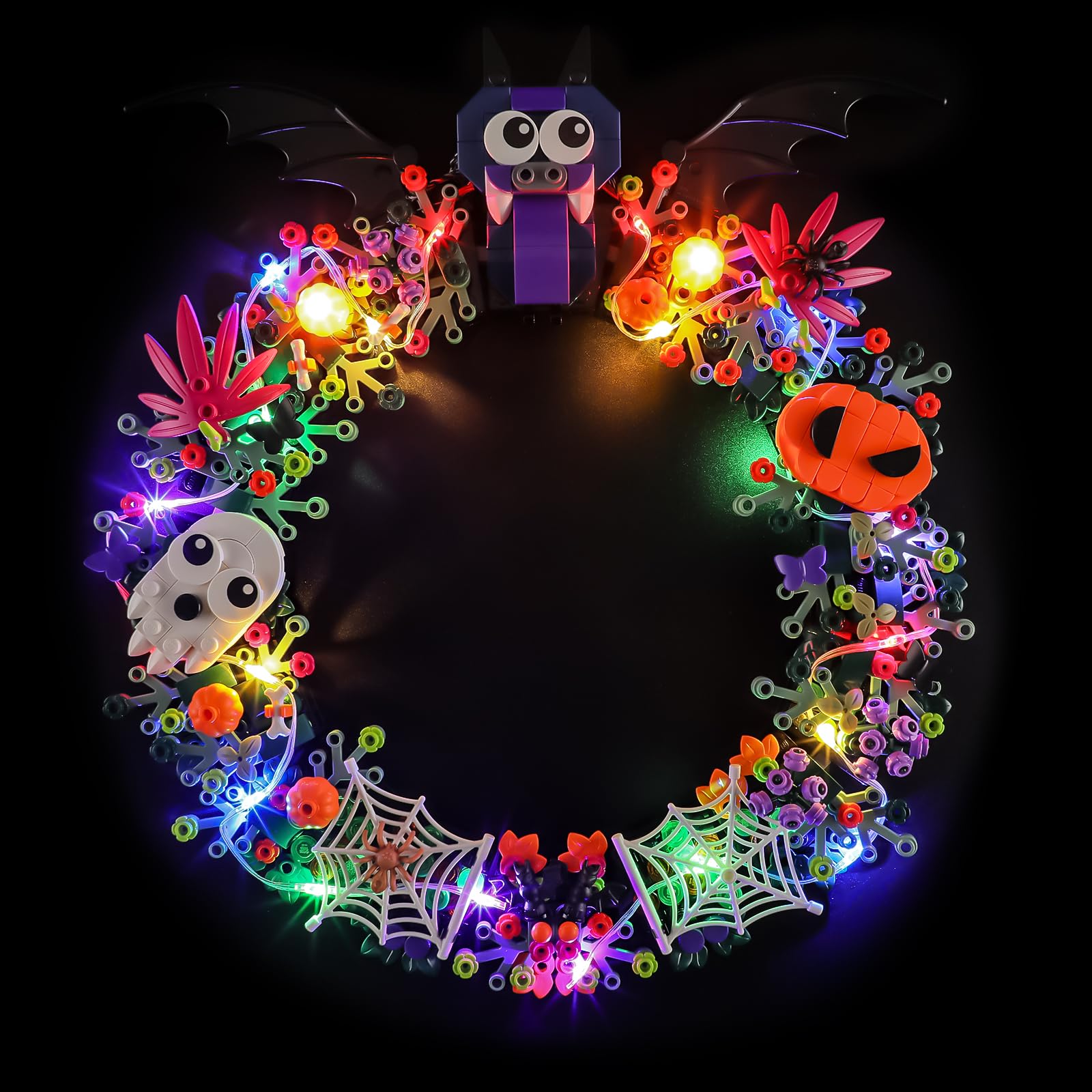 BRIKSMAX Light Kit Compatible with Lego Halloween Wreath 40825 | USB Powered LED Lighting for Lego Collectors, Display Room, Adults Gift (Model Not Included)