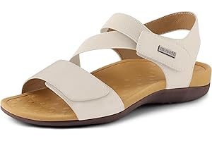 mysoft Women's Arch Support Sandals Orthotic Comfortable Walking Sandals Lightweight Adjustable Summer Outdoor Shoes