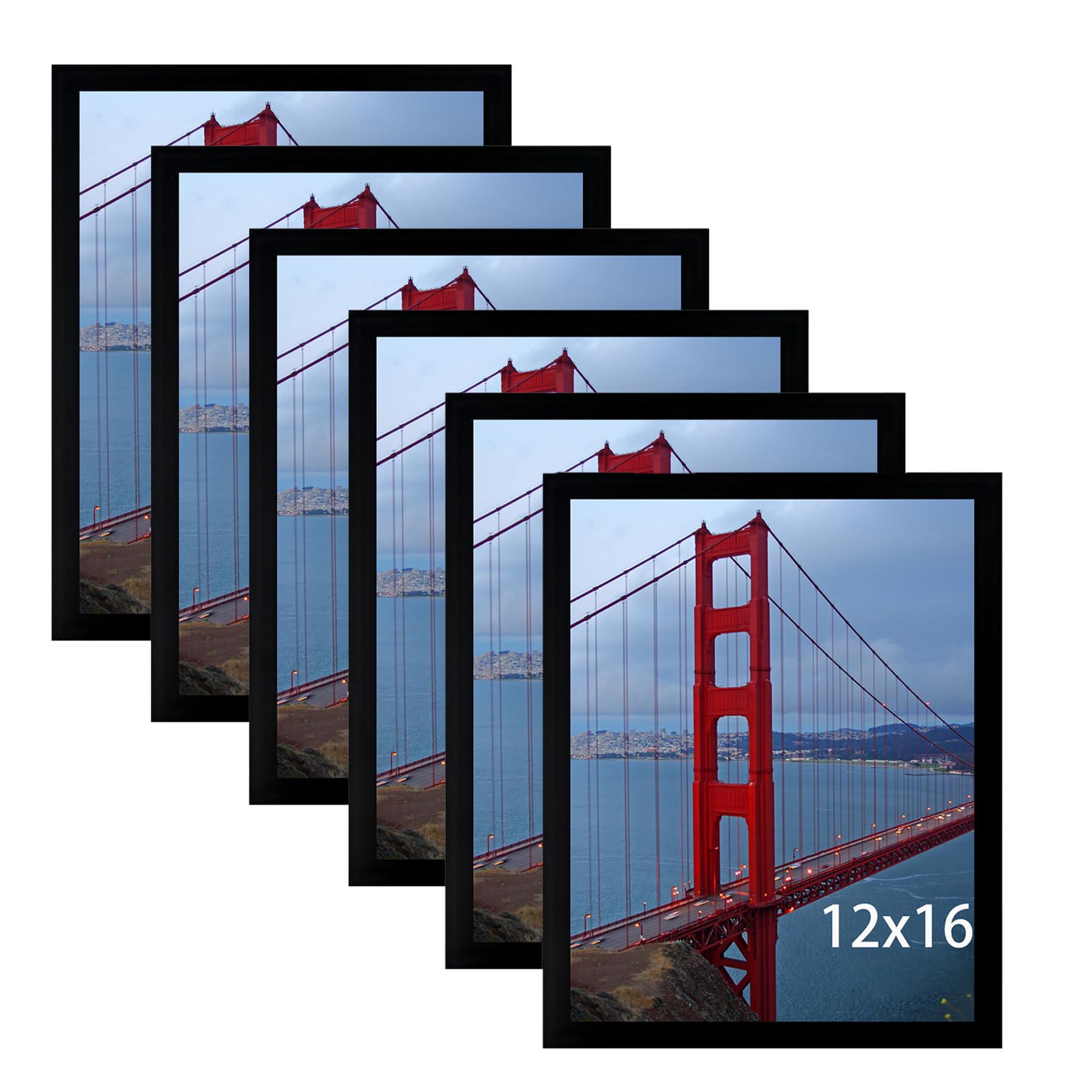 Photo 1 of BESCRCL 12x16 Picture Frame Black Set of 6, Gallery Wall Frame for Wall Mounting