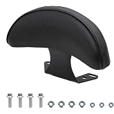 Minho C Type Motorcycle Backrest Rear Back Rest, PU Leather Passenger Back Support, Sissy Bar Fits GY6 50cc 125cc 150cc 250cc Chinese Scooter Moped Taotao Vitacci Tank 200 Jonway Sunl Models