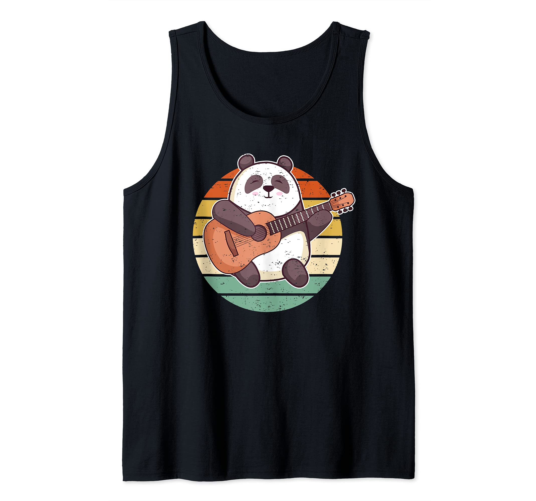 Panda Guitar Player Guitarist Bear Tank Top