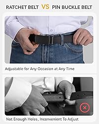 CHAOREN Mens Belt Leather Ratchet Belt