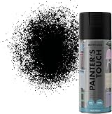 Rust-Oleum 400ml Painter's Touch Spray Paint Aerosol Matt Black Fast Dry view 1
