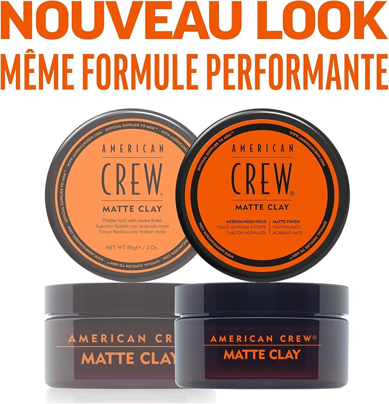 Matte Clay Cire Cheveux Homme À L'Argile Effet Mat 85g