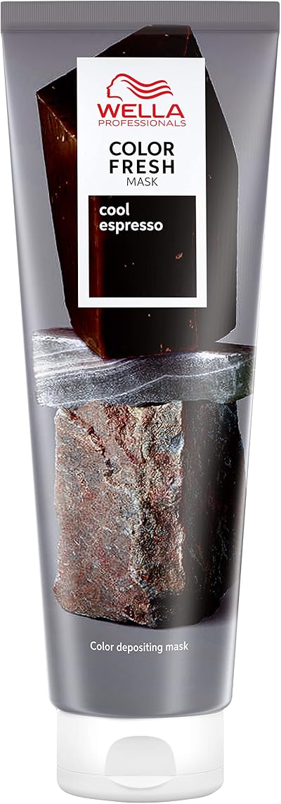 Wella Color Fresh Mask Cool Espresso 150ml Brown Hair Gloss Treatment
