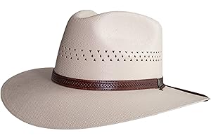 American Hat Makers Barcelona Straw Hat | Handcrafted Wide Brim Sun Hat | Breathable, Durable & Perfect for Travel