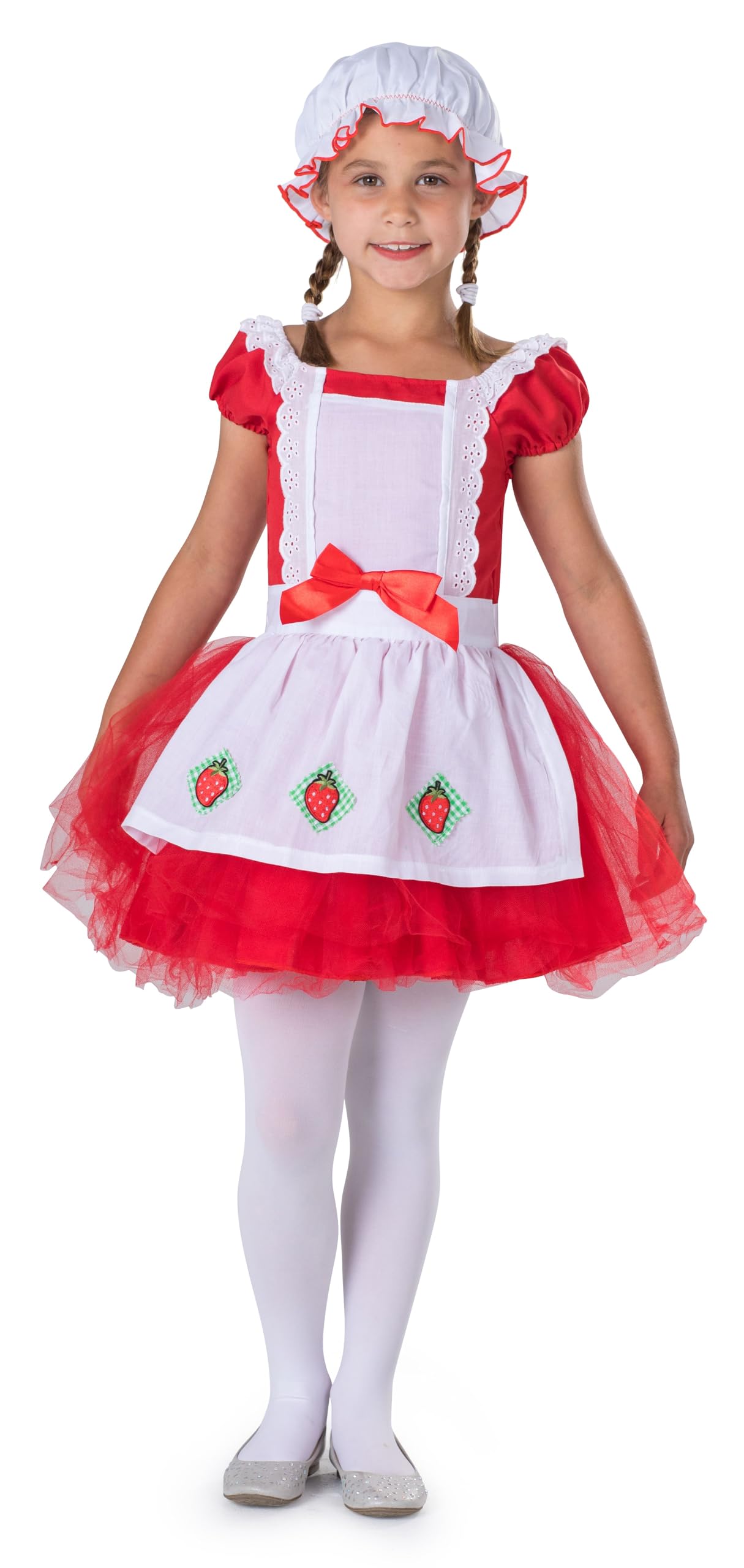 Dress Up America Red Strawberry Ballerina Costume for Girls – Dress Ballerina Costumes - Dress Up Costume For Girls