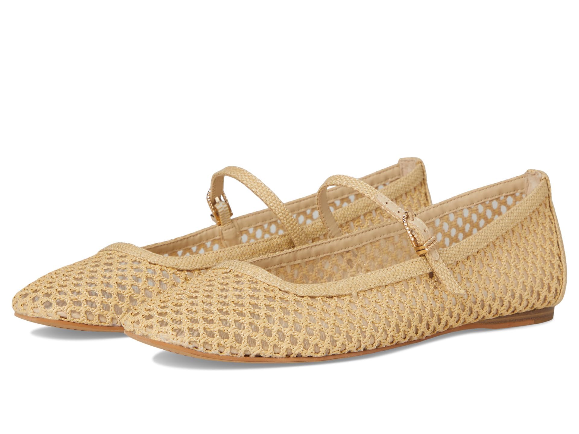 Dolce Vita Women’s Reyes Ballet Flat, LT Natural Woven Raffia, 9