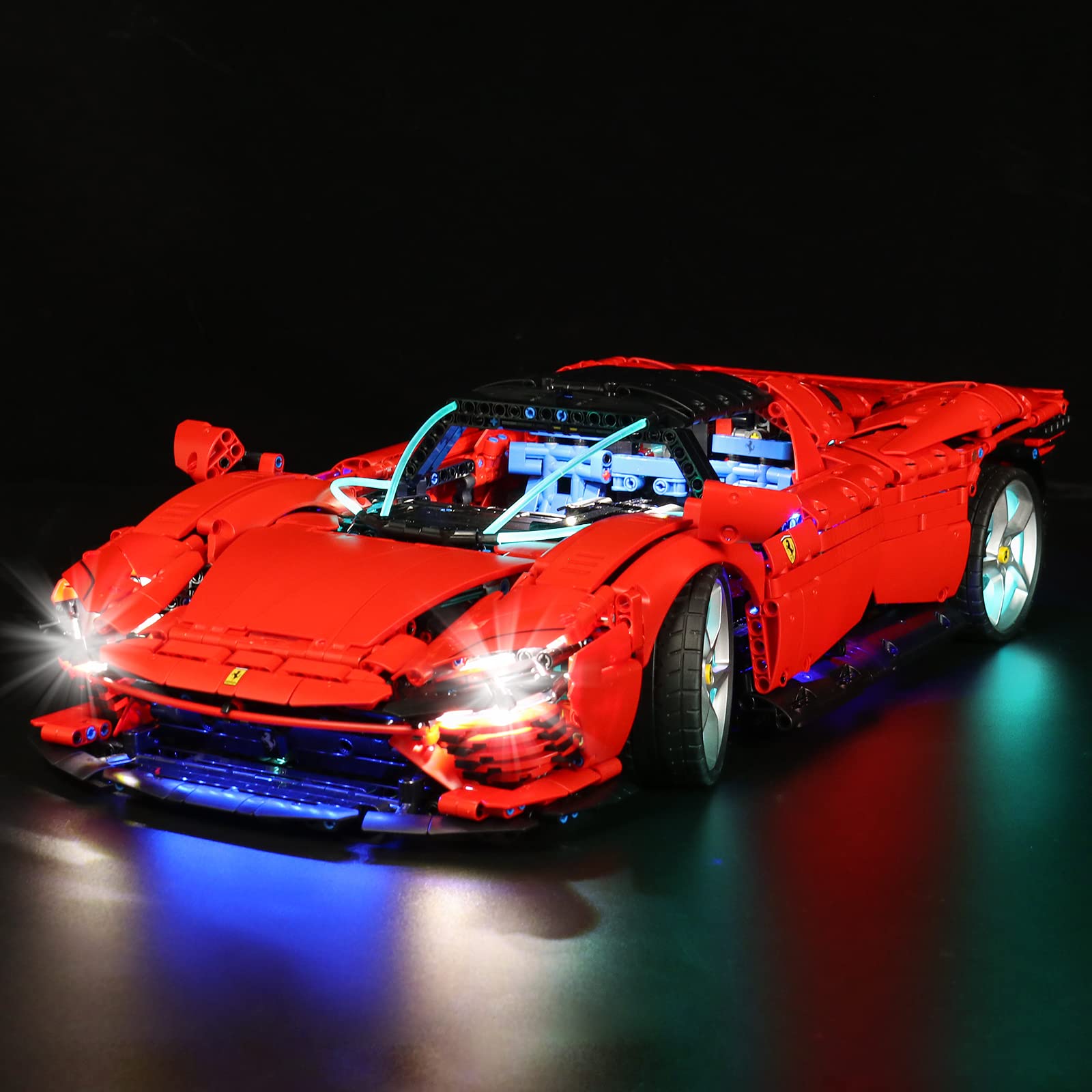 Led Light Set for Lego Ferrari Daytona SP3 - Kit for Lego 42143 - Updated Version