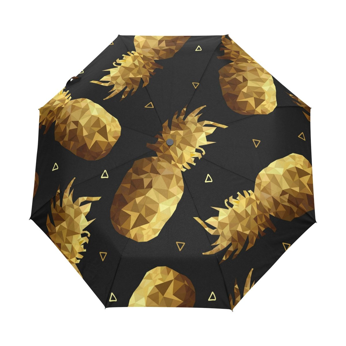 人気ブランドを Senya Saobao自動開いて閉じ折りたたみゴールドカラー