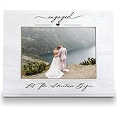 FLDAS Engagement Wedding Engaged Picture Frame 8x10, Engagement Gifts for Couples, Wedding Picture Frame, Engaged Photo Frames, Gifts for Newly Couples, Let the Adventure Begin Couple Photo Frame 5x7