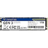 Timetec 1TB SSD NVMe PCIe Gen3x4 8Gb/s M.2 2280 3D NAND High Performance SLC Cache Read/Write Speed Up to 2,000/1,600 MB/s Internal Solid State Drive for PC Laptop and Desktop (1TB)
