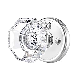 CLCTK Privacy Crystal Glass Door Knobs Interior