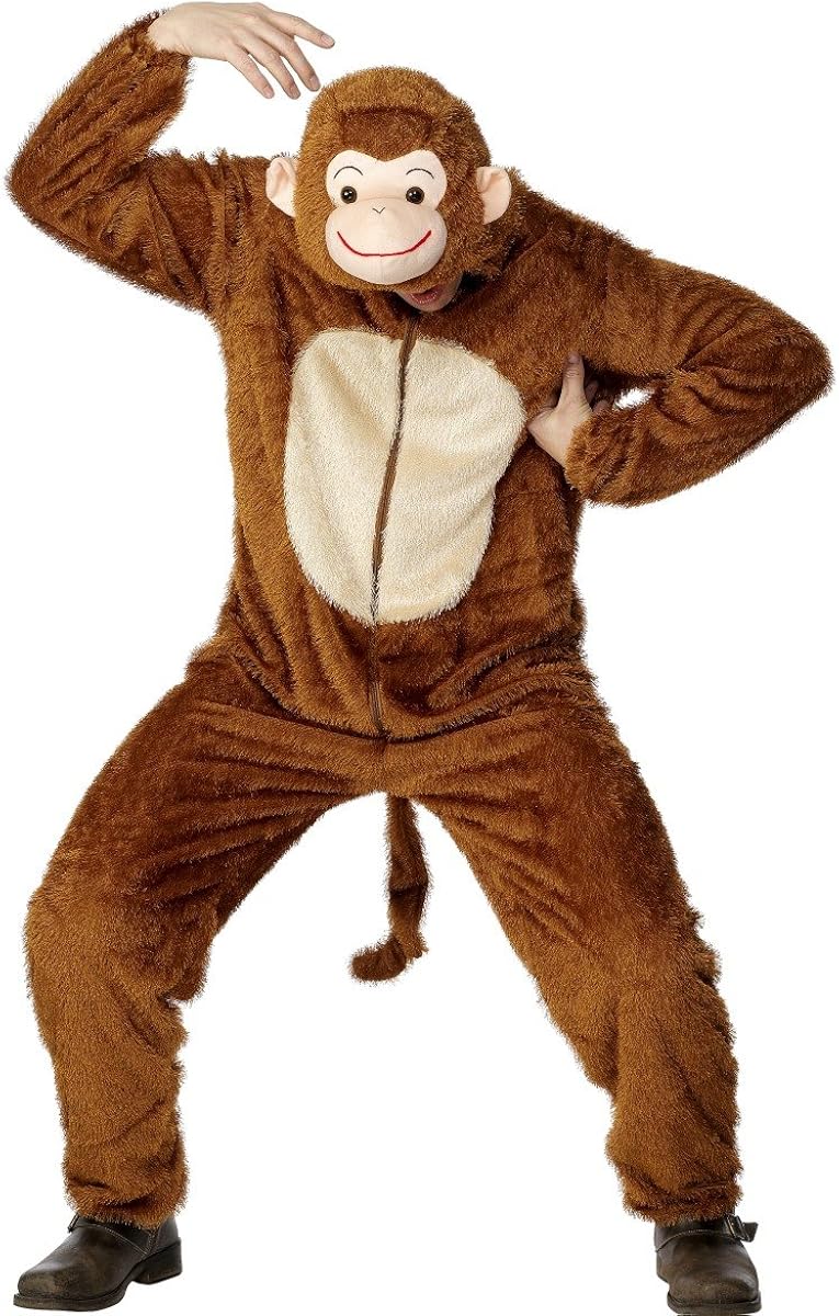 Monkey Costume Adult Includes Jumpsuit 