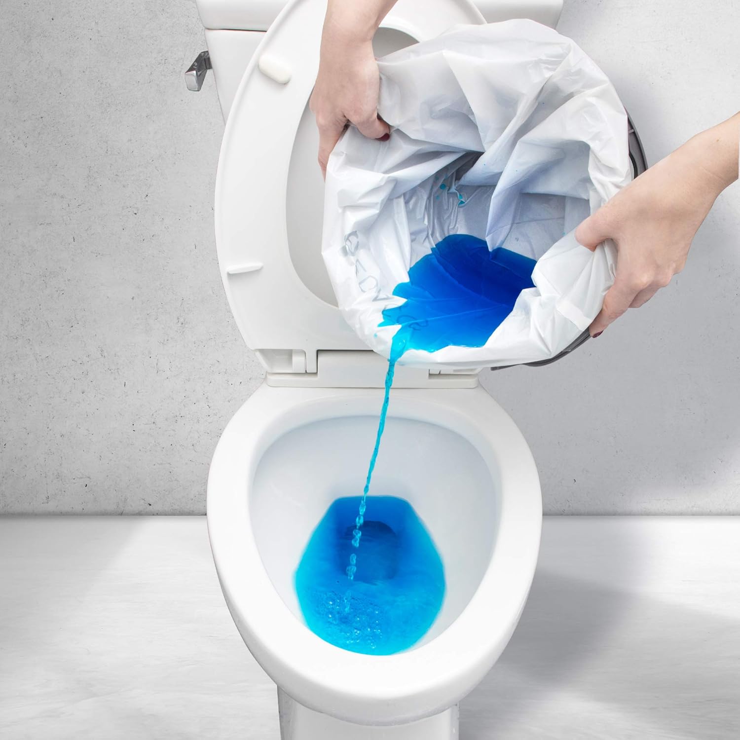 Bedside Commode Liners Disposable Bulk 50 Pack - Elderly, Sick Patients, Adult Health - Comode Liner Bags for Portable Toilet, Bedpan Bowl, Potty Chair Liners Plastic Camode -Leak-Proof, Biodegradable: Health & Personal Care