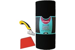 SturdyShape Boat Trailer bunk Carpet Kit 20x20, Black Marine Carpet Bunker Covers for Boat Trailers, Lift Runners and Jetski