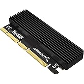 SABRENT M.2 NVMe SSD to PCIe X16/X8/X4 Adapter Card with Aluminum Heatsink, Easy Install, Supports 2230/2242/2260/2280, Not C