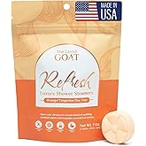TLG Refresh Shower Steamers Aromatherapy 7 Pack – USA Made with Extra Menthol and Orange & Tea Tree Essential Oils – Shower Bomb for Relaxation, Citrus Shower Tablets – Gift for Men & Women