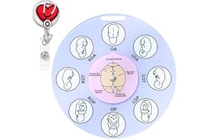 OPSTIN Midwife Fetal Position Tool, Fetal Position Wheel for Student Midwife Doctor Doula Gifts, Doula Supplies