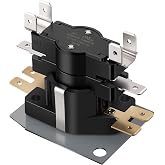 1Pack Electric Heat Sequencer(24A34-3) Compatible with Q103, Sequencer HVAC | Compatible with 33244&amp;33844, HQ1056789&amp;HN67QC005, ZC24A34-3, Fan Sequencer for Fan/Heat Sequencing Functions, 2 Switches 24V