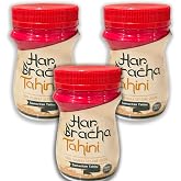 Har Bracha Tahini Paste (8.8 oz). 100% Natural, Vegan Friendly &amp; Kosher Pure Ground Tahina Sauce. Raw Roasted Sesame Seeds for Oriental Dips, Salad Dressings &amp; Hummus (3 Pack) 250 gram