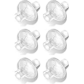 Nispira CPAP Inline Filter Viral for BiPAP CPAP Machines ResMed, Dreamstation Standard Tubing Outlet 22 mm Machine Outlet 25mm, 6 Packs