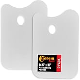 Custom Shop 12 x 12 Inch Plastic Body Filler Mixing Palette (2 Pack) | Automotive Body Fillers, Putties, Glazes, Epoxy Resin, Fiberglass, Paint, Caulk, Glues &amp; Acrylics