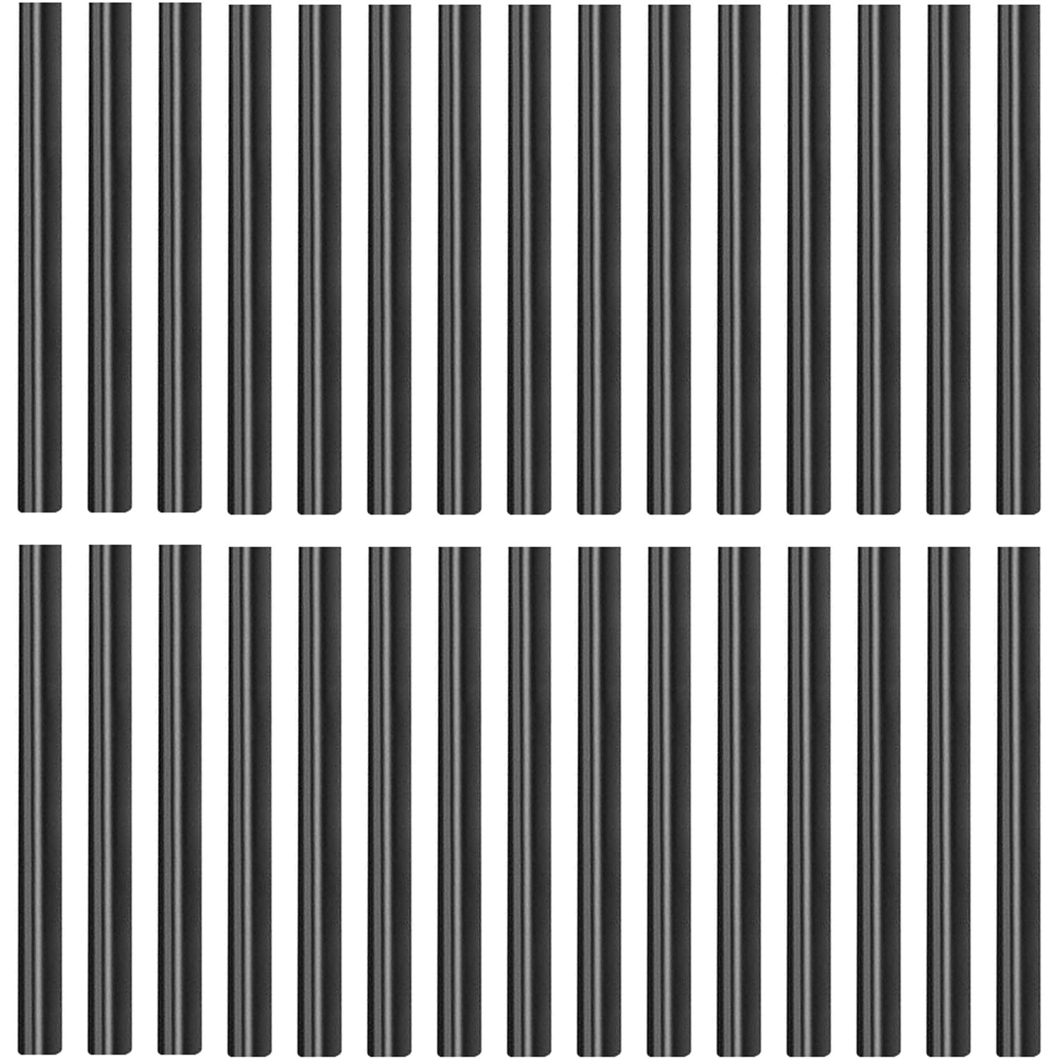 Photo 1 of 30 Pack Mini Size Hot Glue Sticks, Hot Glue Gun Bulk Sticks,Length 100mm / 4", Diameter 7mm / 0.27"/ 0.28 Inch for Kids and Adults DIY Craft, Repairing, Decoration,Black 0.7cm x 10cm