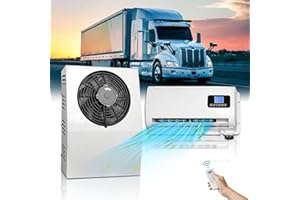 BAILIGO 10000 BTU 12V Quiet Air Conditioner, 12 Volt DC Air Conditioner Split AC Unit for Truck Parking, Fast Cooling High Efficiency A/C for Semi Truck, Grader, Excavator, Crane, Loader, Tractor, Forklift