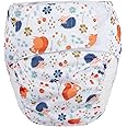 Large Teen Adult Cloth Diaper Nappy Reusable Washable (Hedgehog Flowers (Large 26in to 50in))
