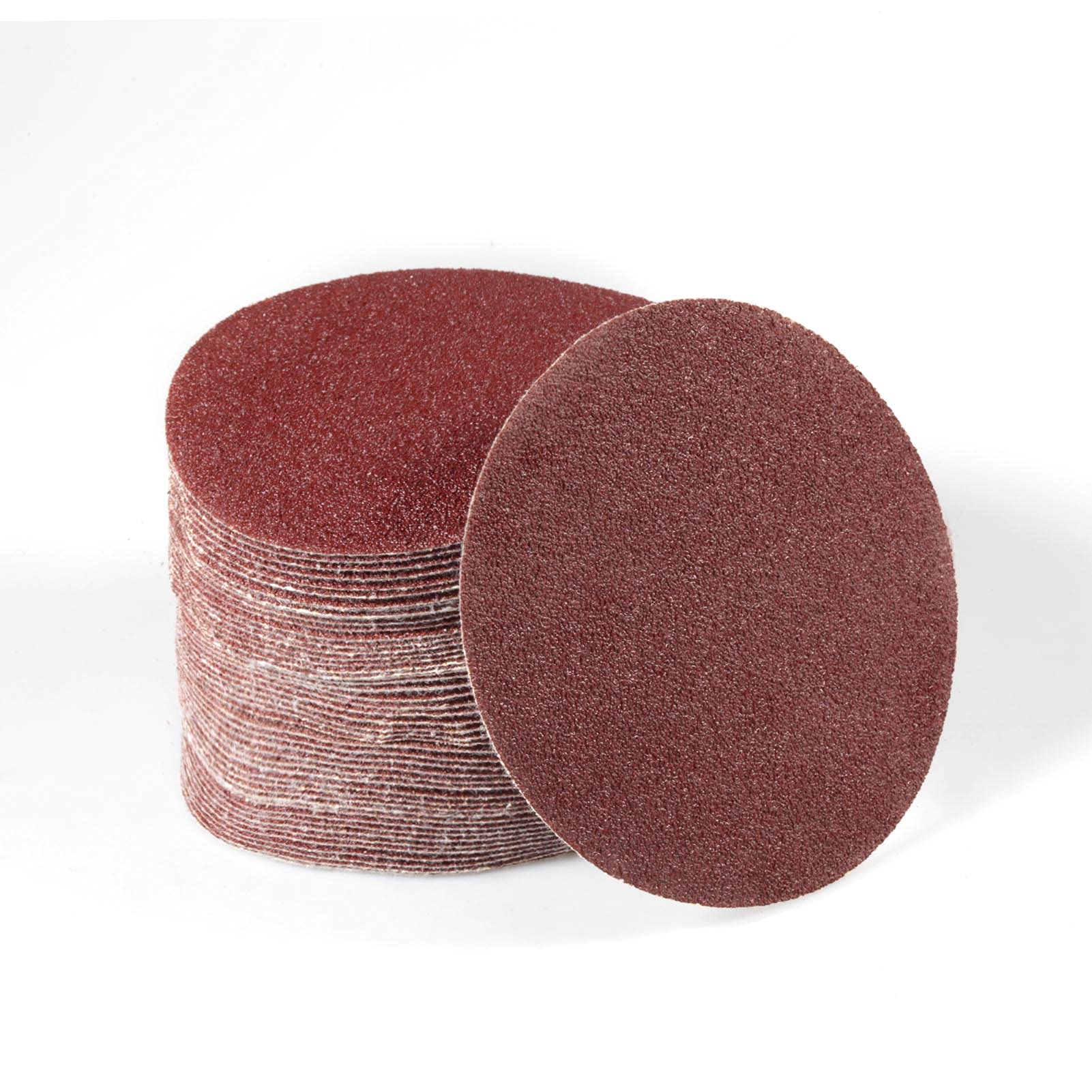 SPEEDWOX 50pcs Sanding Discs 4 Inches Sandpaper 60 Grit Hook and Loop Sanding Discs for Drill Grinder Rotary Tools No Hole