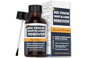 MEOLY Bee Venom Skin Wart Remover: Fast-Acting 20% salicylic Acid Skin Wart Remover for Plantar Wart, Genital Wart