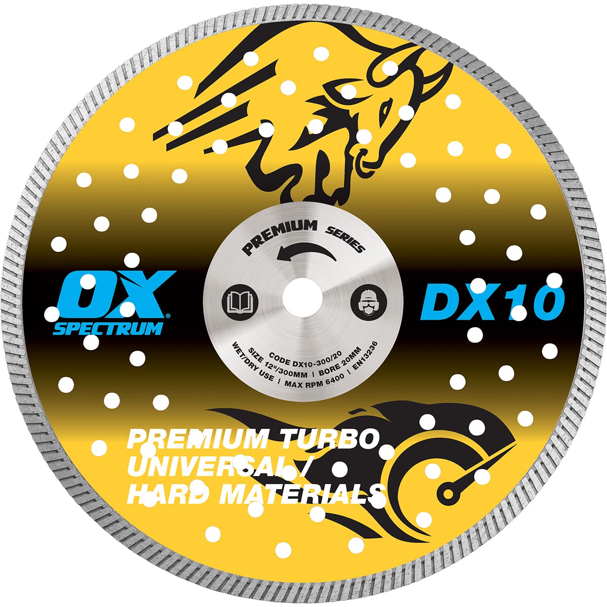 OX Spectrum Premium Diamond Blade - Universal/Hard - 350/25.4mm
