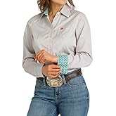 Cinch Women's Blue Tencel Button Down Shirt