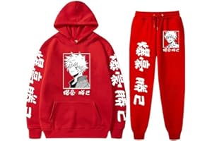 Vivimeng Anime Hoodies and Sweatpants Mens Womens Cosplay Hooded Sweatshirts Tracksuits Suit