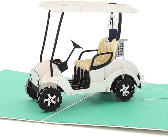 Amazon Liifゴルフbuggy Pop Upカード 3dゴルフ用途のポップアップカード ポップアップカード 誕生日 母の日 父の日 ゴルフ好き 手作りギフト 紙製品 文房具 オフィス用品