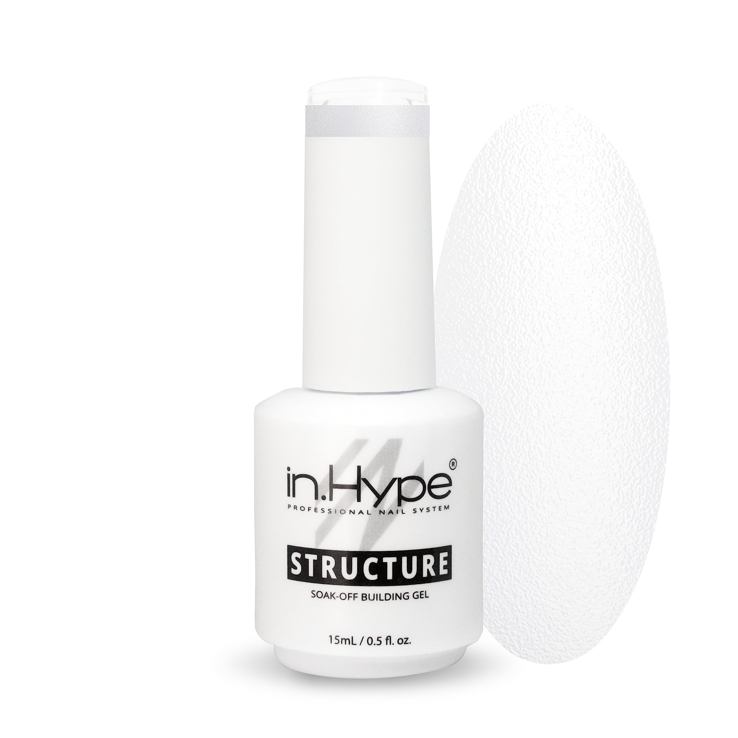 IN.HYPE Structure/Brush on Liquid Builder Gel/Hard Gel in a Bottle (BIAB) for Nail Enhancing (Pearl)