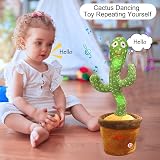 seOSTO Talking Cactus Plush Toy - Volume Control, Recording, Dancing view 4