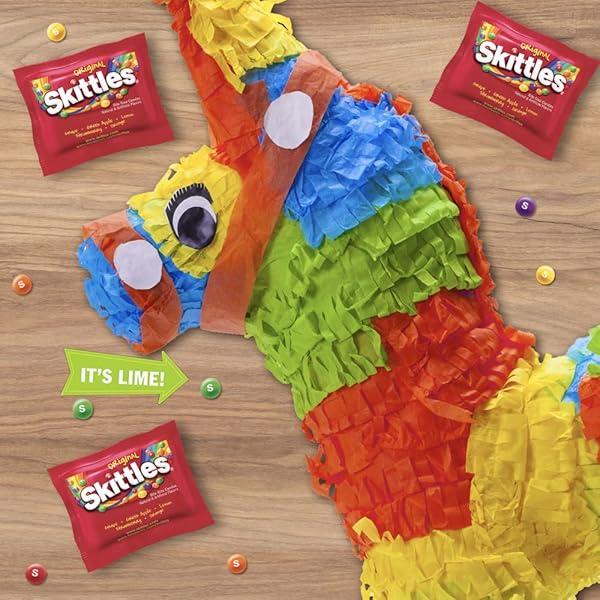 SKITTLES ORIGINAL FUN SIZE SUMMER CHEWY CANDY, 4LB BULK CANDY BOX